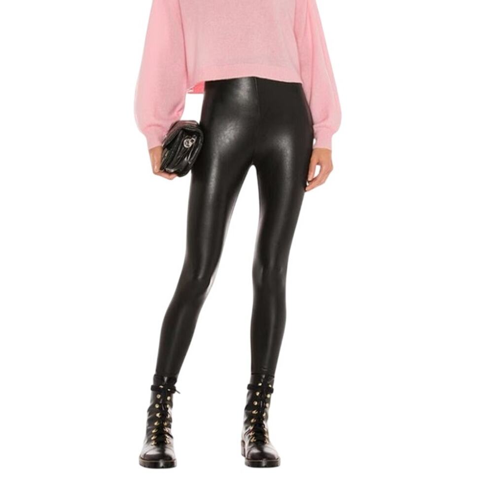 Comando Perfect Control Faux Leather Legging Medium Black High Rise High Waist